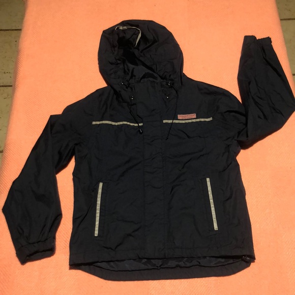 ⬇️⭐️ Vineyard Vines Children’s Windbreaker Full Zip Hooded Jacket - UNISEX - Picture 1 of 14